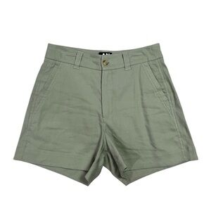 ANR+ Alp N Rock Womens Linen Blend Shorts in Greenish/Grey Size Small
